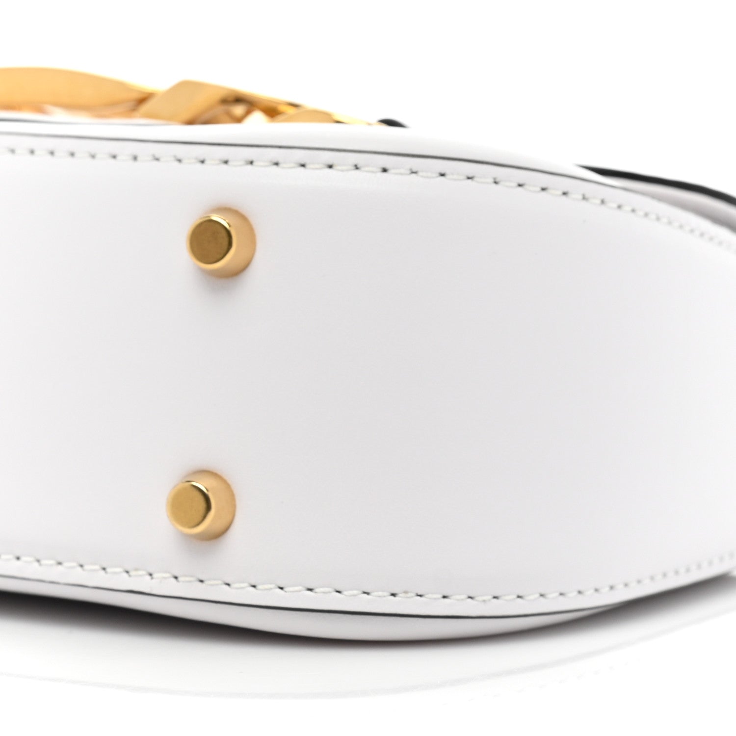 Valentino Garavani Calfskin Small Vlogo Chain Shoulder Bag Optic White 8 of 10