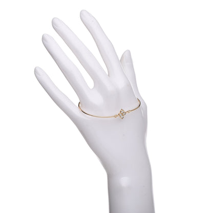 Cartier 18K Yellow Gold Diamond Hindu Floral Bracelet 2 of 7