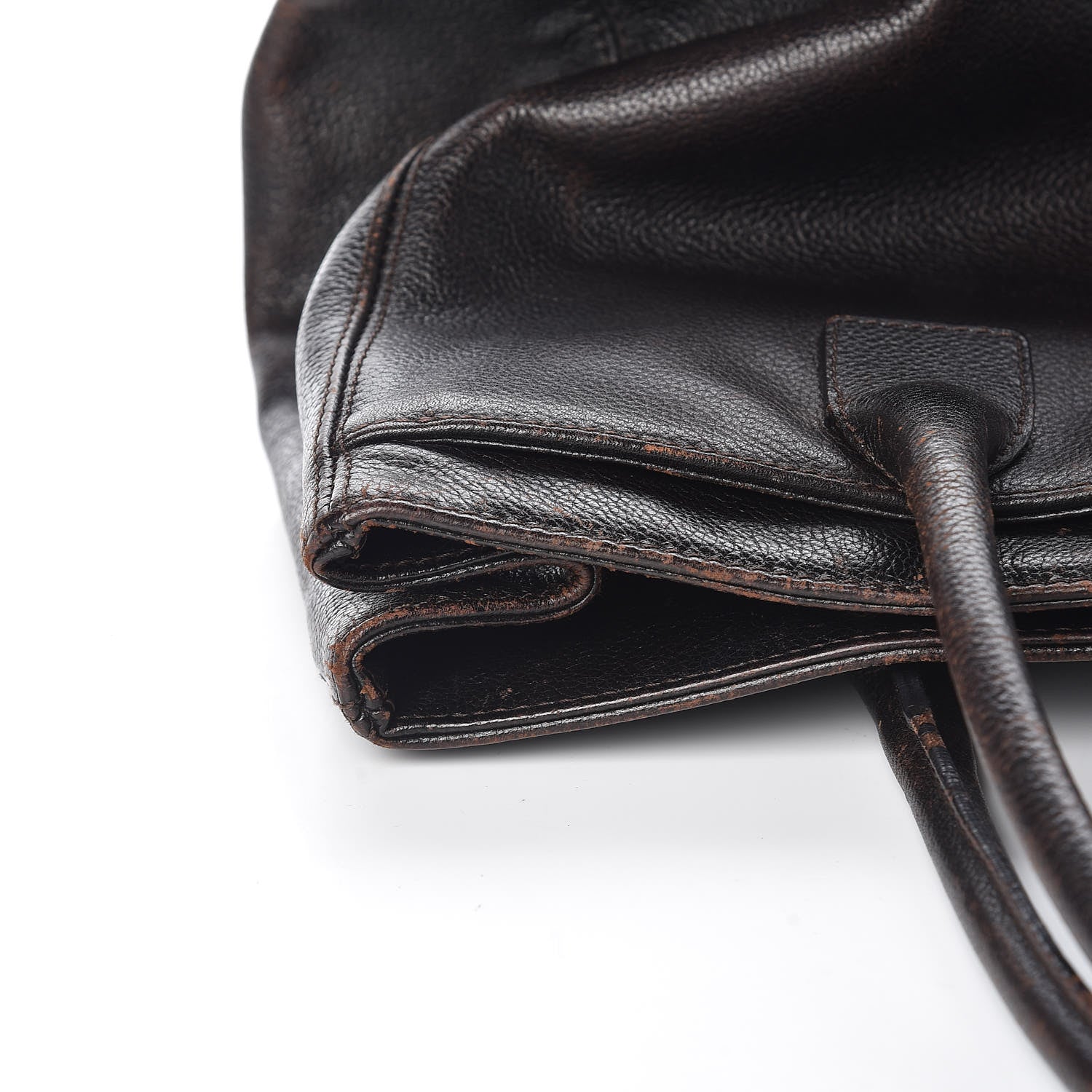 Chanel Calfskin Cerf Executive Shopper Tote Dark Brown 11 of 14