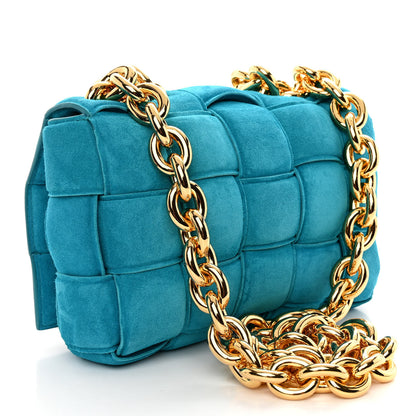 Bottega Veneta Suede Maxi Intrecciato Padded Chain Cassette Crossbody Bag Blaster 3 of 9