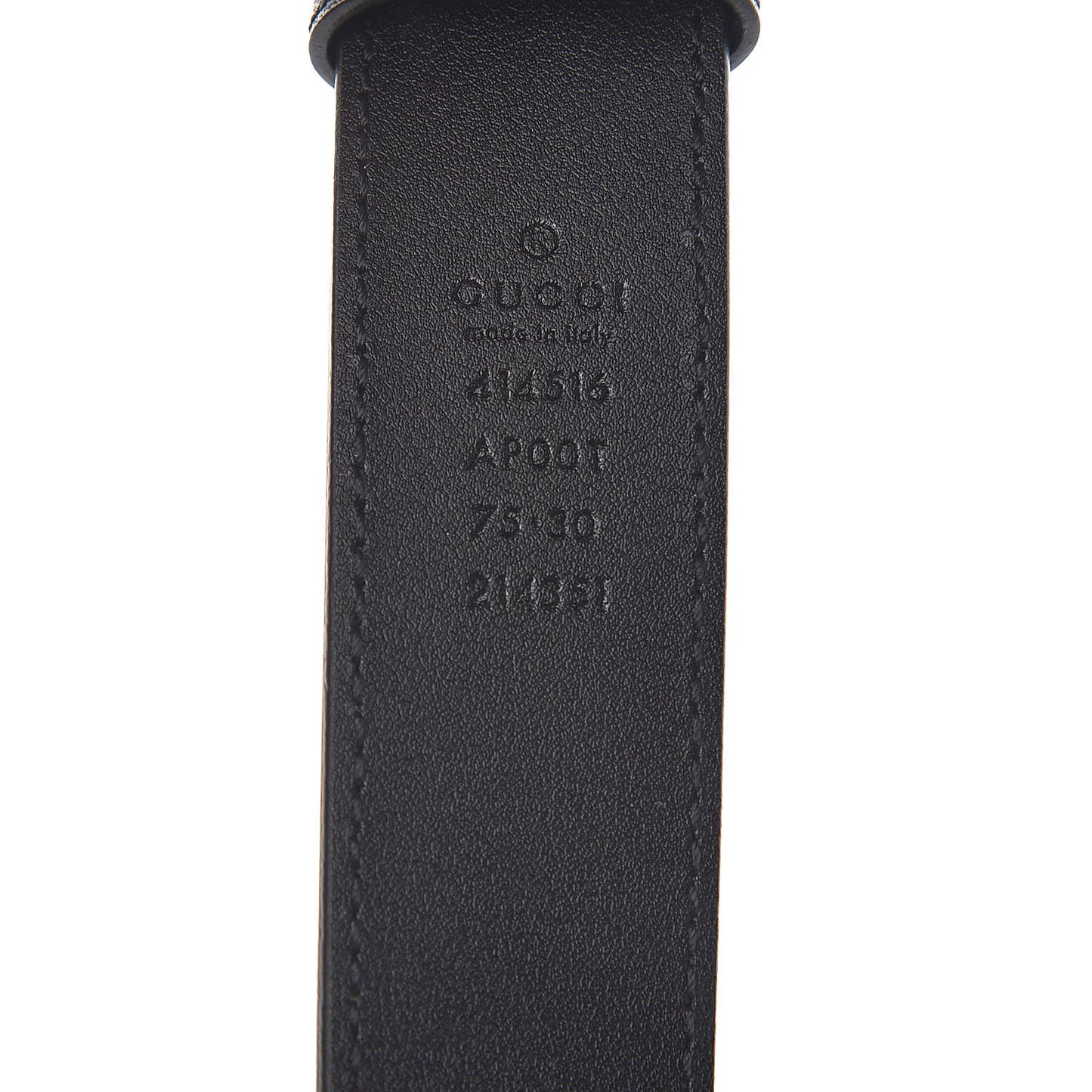 Calfskin Double G 30mm Belt 75 30 Black