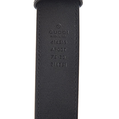 Gucci Calfskin Double G 30mm Belt 75 30 Black 6 of 6