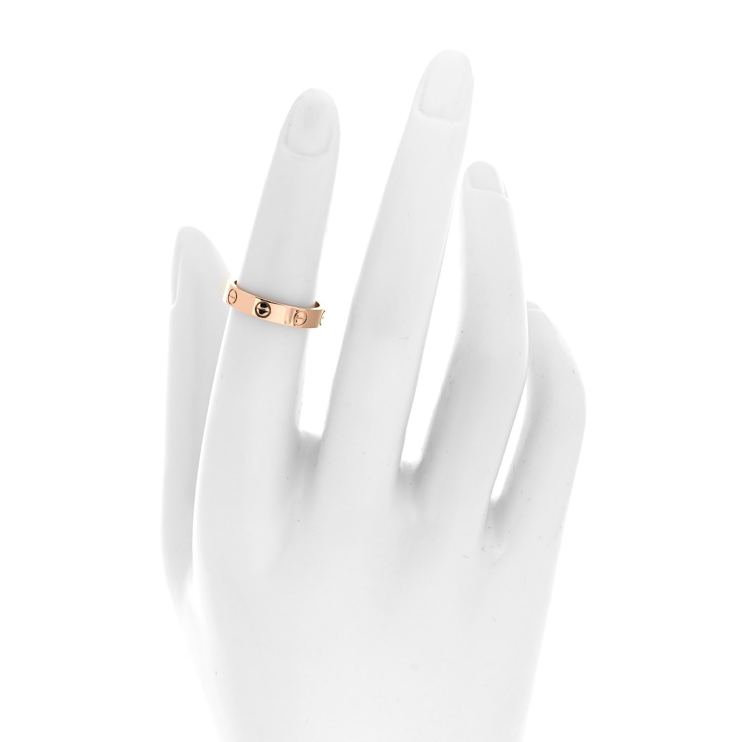 Cartier 18K Pink Gold 3.5mm LOVE Wedding Band Ring 50 5.25 2 of 4