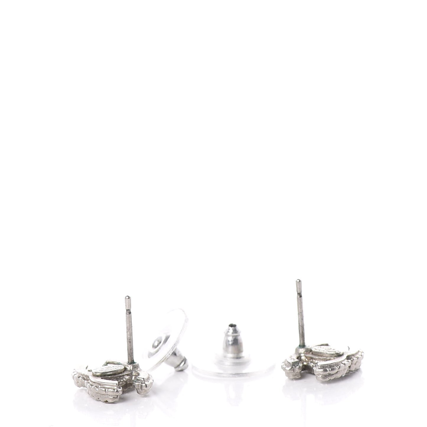 Crystal Mini Timeless CC Earrings Silver
