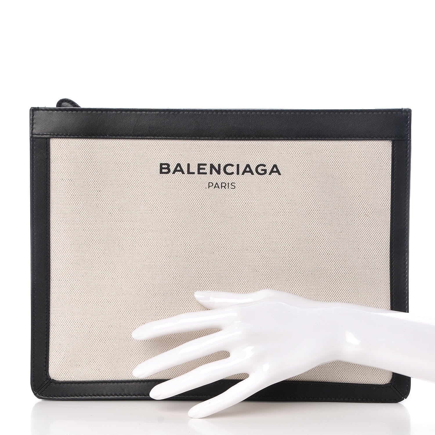 Balenciaga Cotton Canvas Ligne Pouch Black 2 of 9