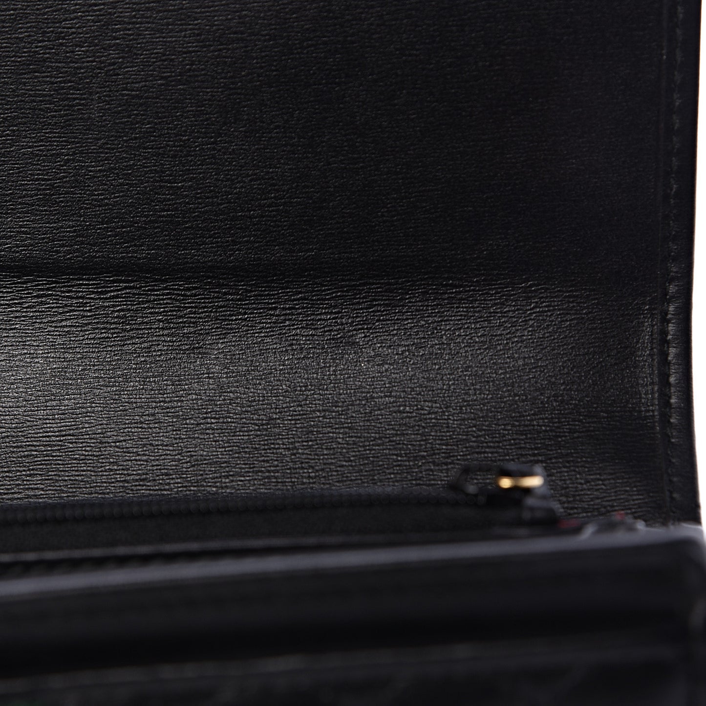 Calfskin Web Trapuntata GG Continental Wallet Black
