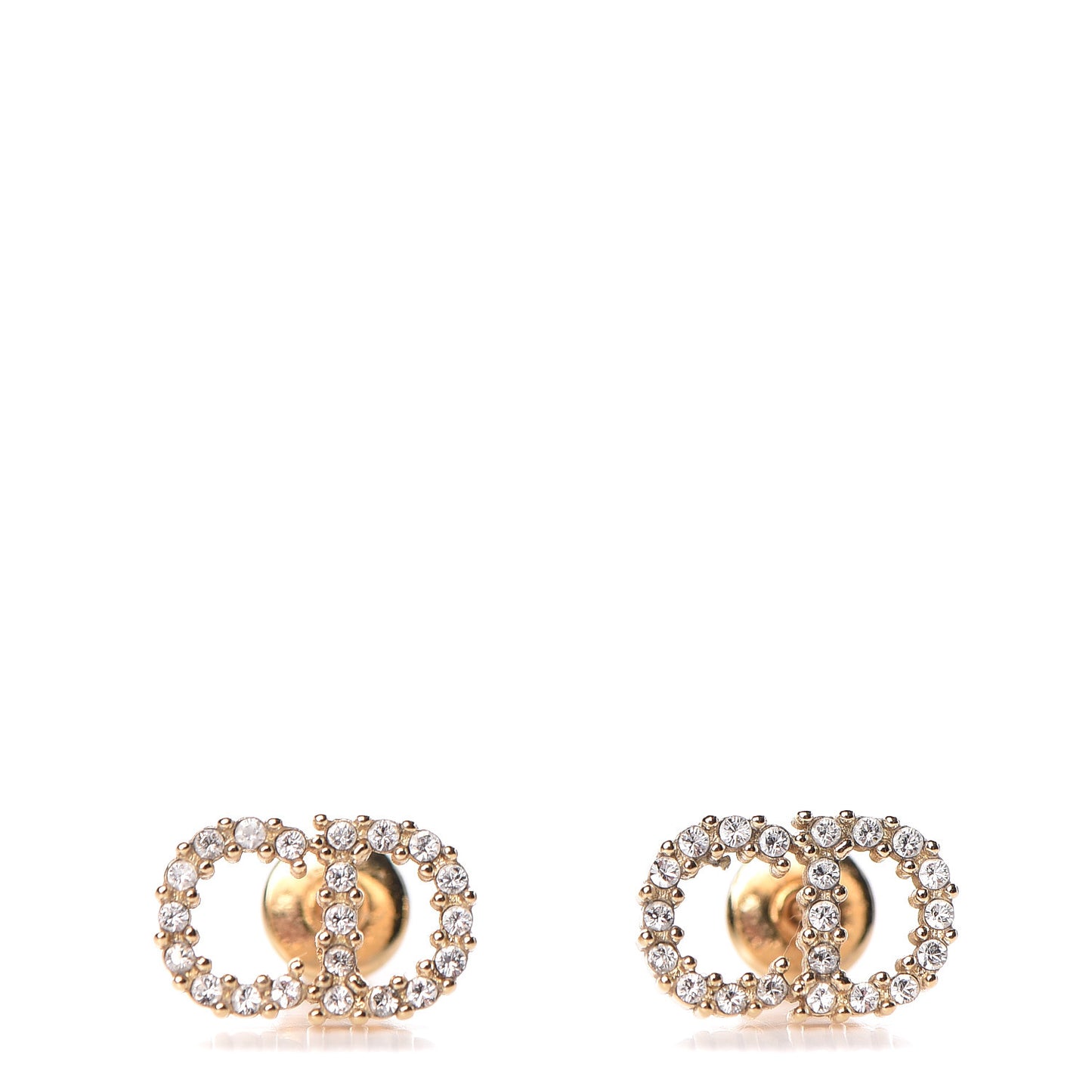 Crystal Clair D Lune Earrings Gold