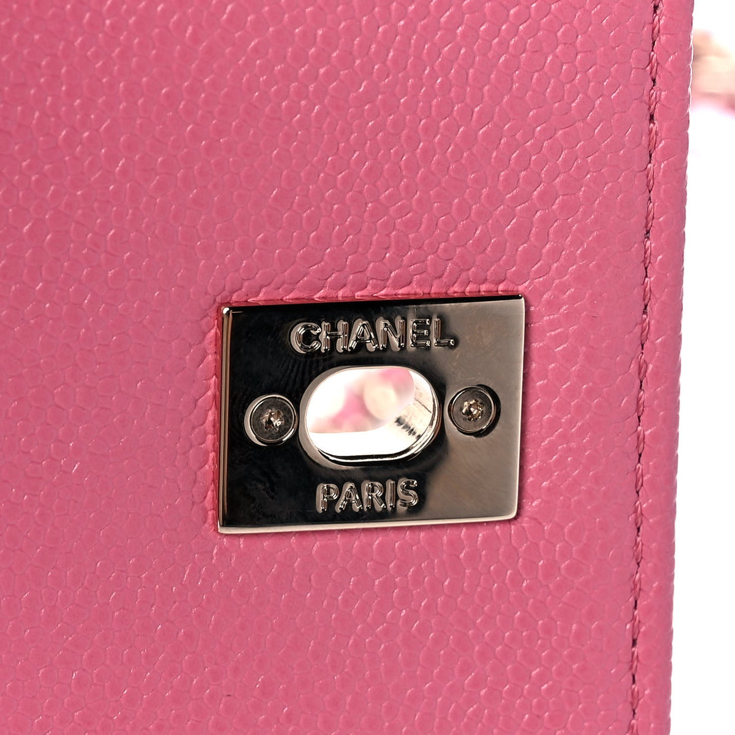 Caviar Quilted Small Business Affinity Flap Pink