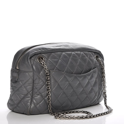 Chanel Aged Calfskin Reissue Medium Camera Case Gray 3 of 12