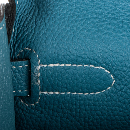Hermes Togo Kelly Retourne 32 Blue Jean 21 of 30