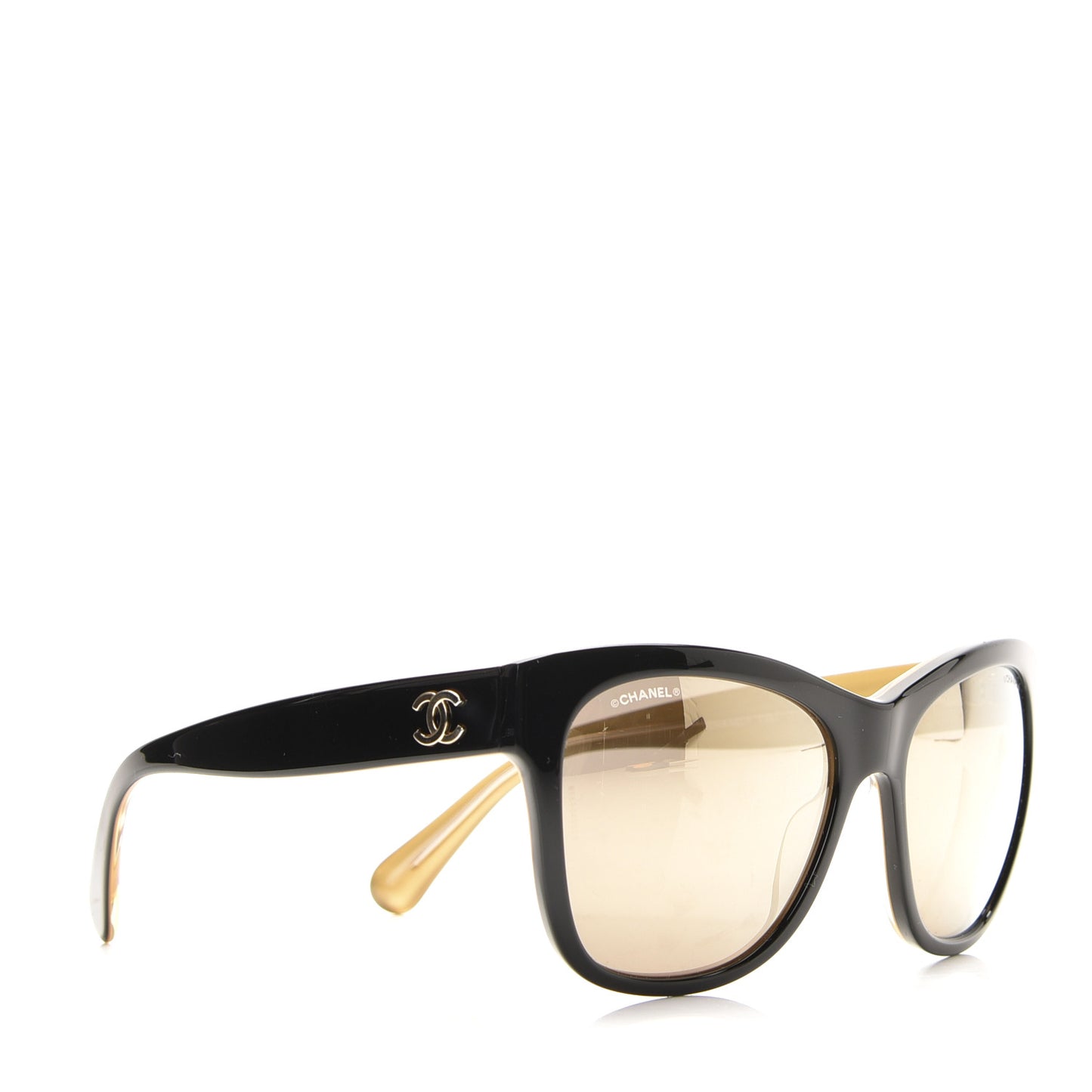 Acetate Square CC Sunglasses 5380 Black