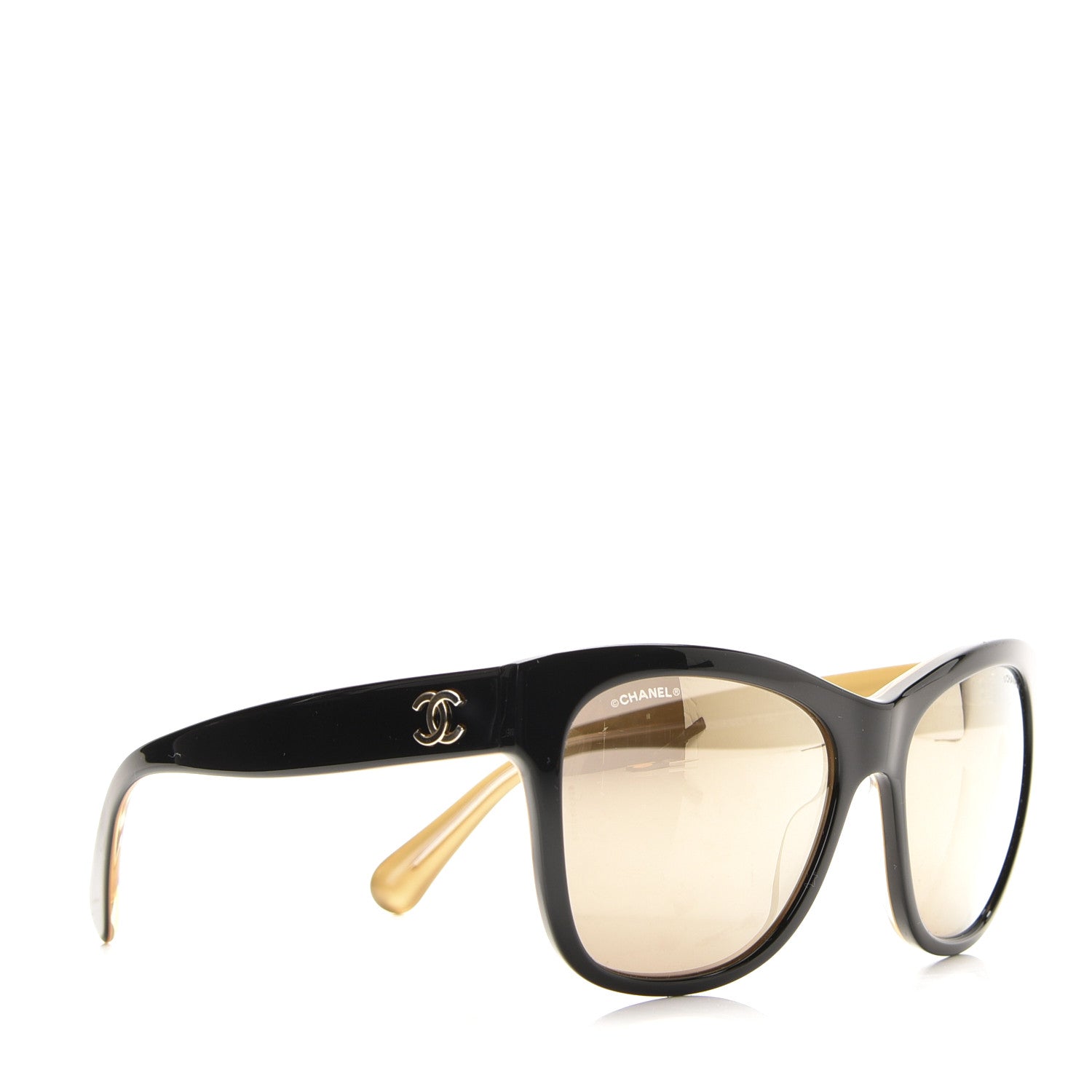 Chanel Acetate Square CC Sunglasses 5380 Black 3 of 7