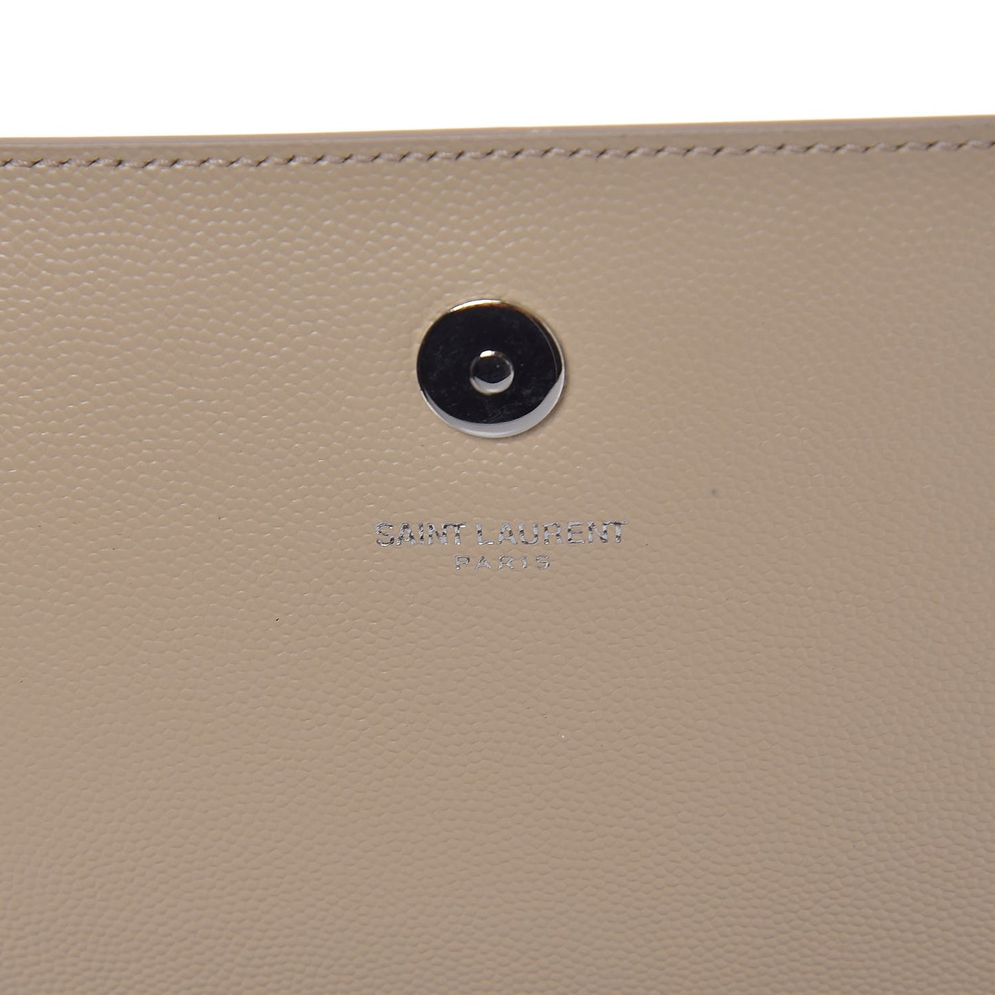 Grain De Poudre Classic Kate Monogram Clutch Nude Powder