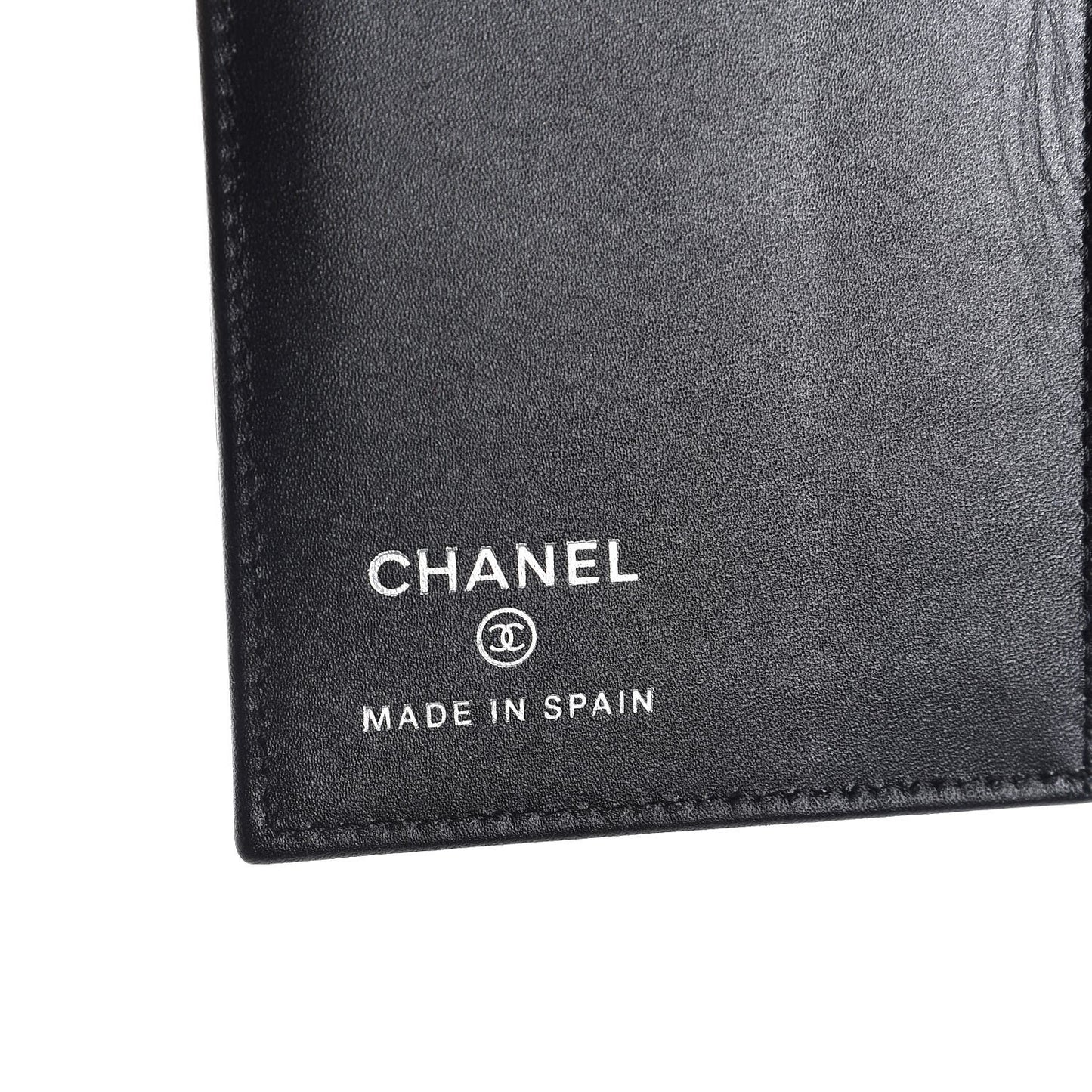 Caviar Timeless Passport Holder Black