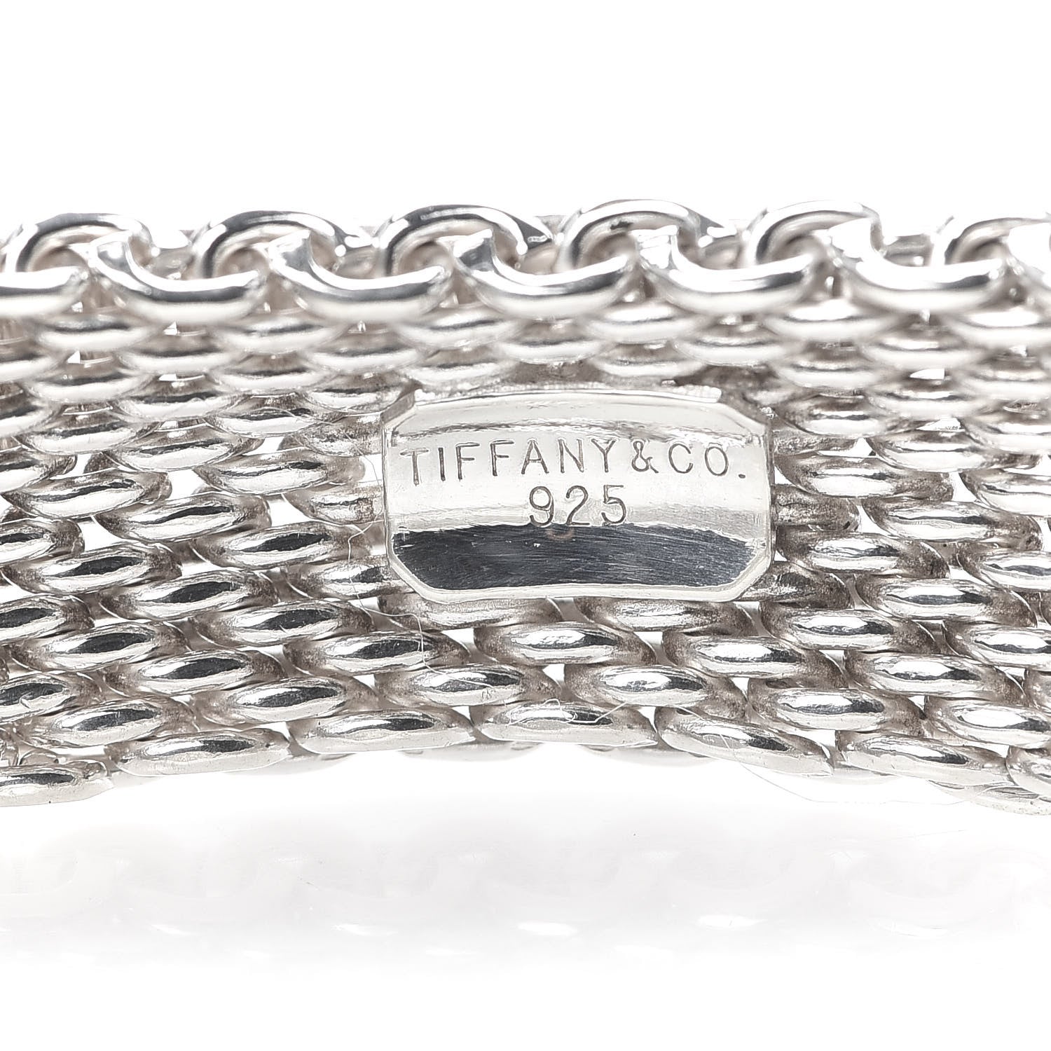 Tiffany Sterling Silver Somerset Mesh Bracelet 4 of 4