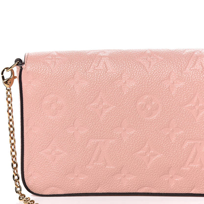 Louis Vuitton Empreinte Pochette Felicie Chain Wallet Rose Poudre 13 of 14