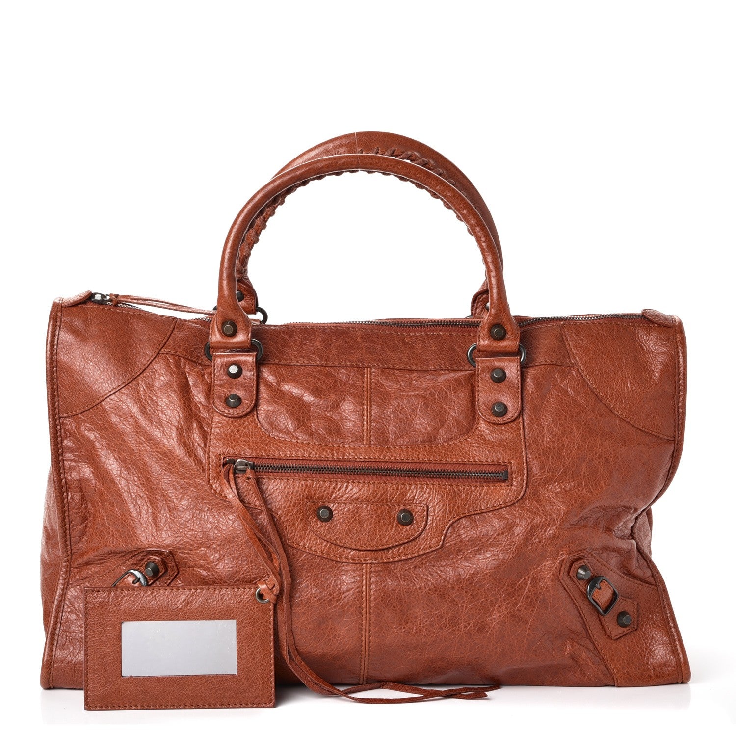 Balenciaga Agneau Classic Hardware Work Orange Brulee 1 of 7