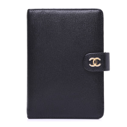 Chanel Goatskin Small Ring Agenda Planner Black 1 of 10
