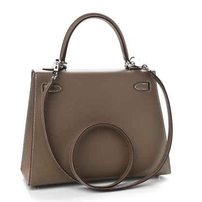 Hermes Epsom Kelly Sellier 25 Etoupe 3 of 11