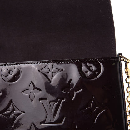 Louis Vuitton Vernis Pochette Felicie Chain Wallet Amarante 9 of 14