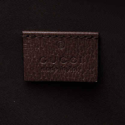 Gucci GG Supreme Monogram Textured Calfskin Web Large Ophidia Cosmetic Case Beige Ebony New Acero 6 of 10