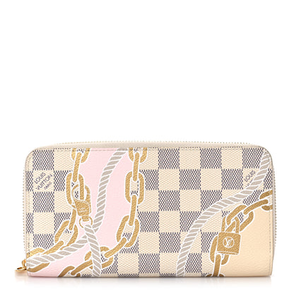 Louis Vuitton Damier Azur Nautical Zippy Wallet Gold 1 of 9