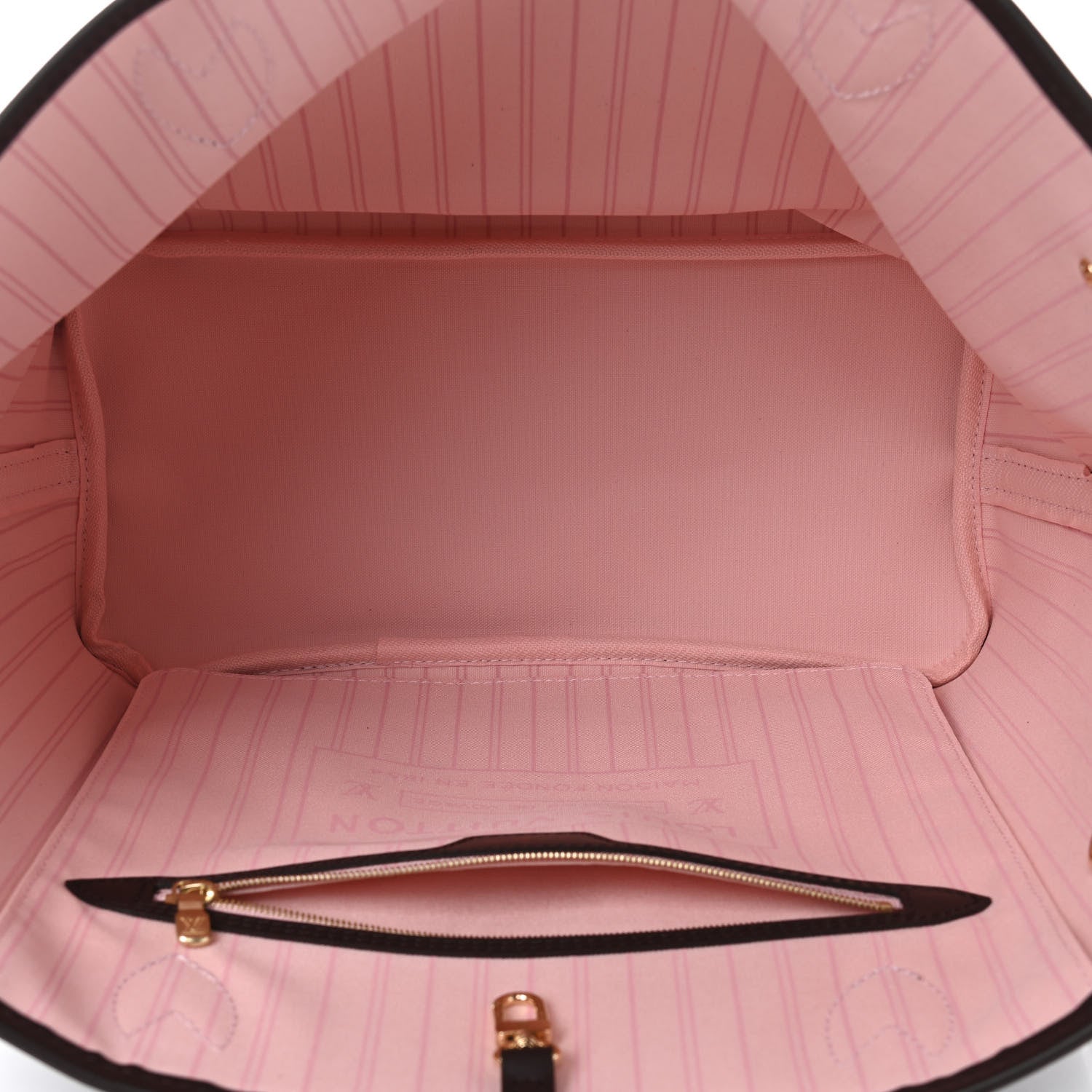 Louis Vuitton Damier Ebene Neo Neverfull MM Rose Ballerine 6 of 9