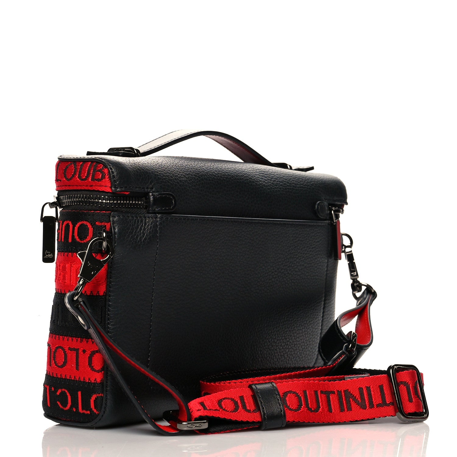 Christian Louboutin Kypipouch Messenger Bag Black Red 2 of 8