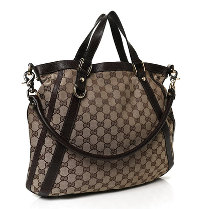 Gucci Monogram Medium Abbey Convertible Tote Dark Brown 2 of 10