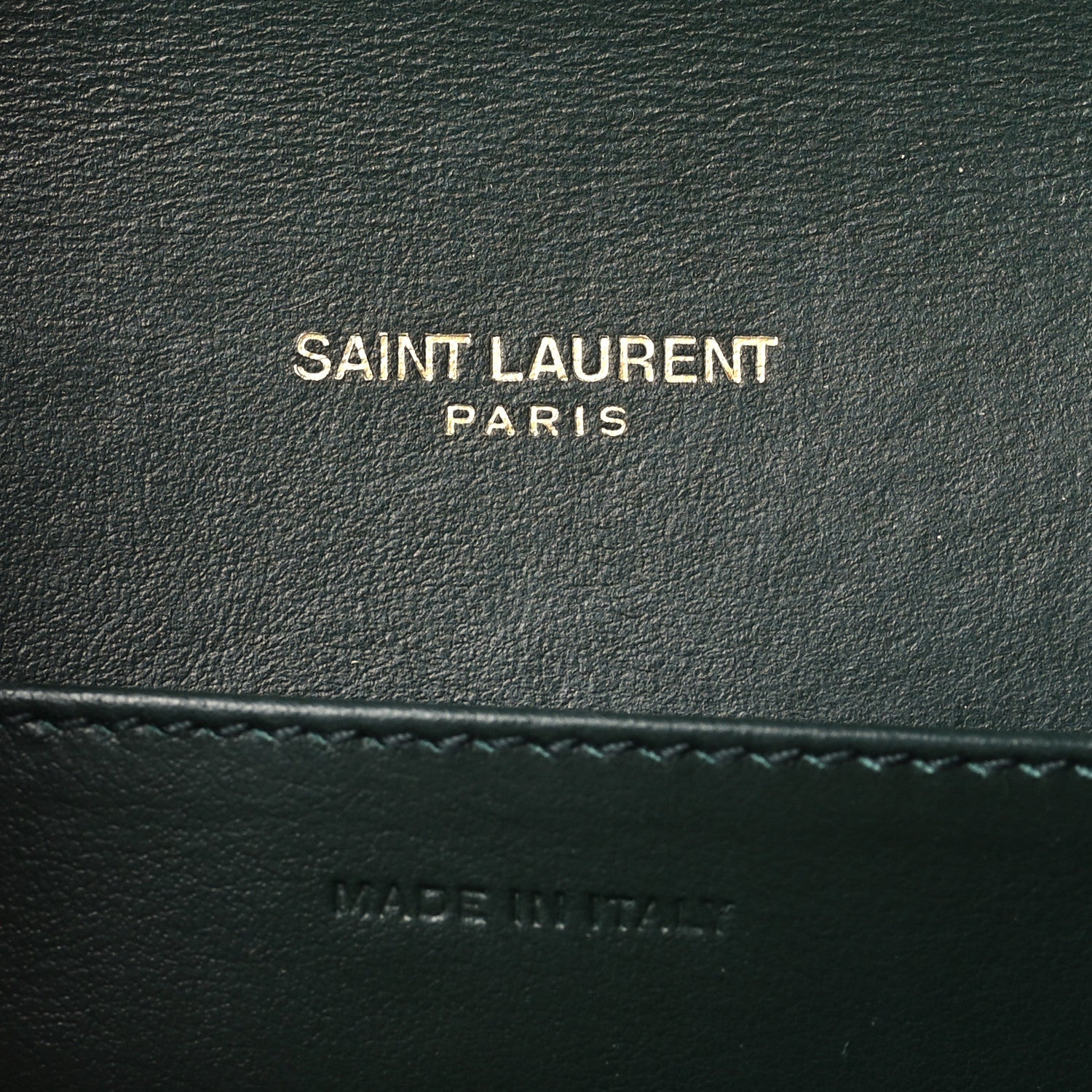 Saint Laurent Calfskin Crocodile Embossed Monogram Mini Uptown Crossbody Green 6 of 9