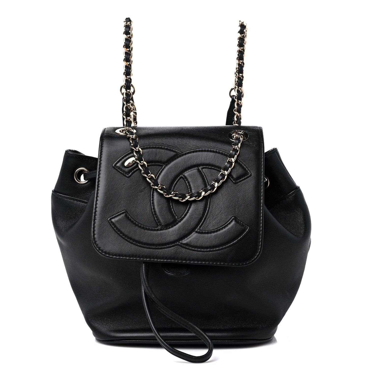 Chanel Lambskin CC Mania Backpack Black 1 of 13