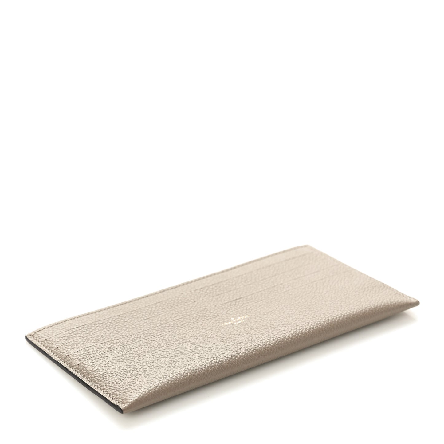 Calfskin Felicie Chain Wallet Card Holder Insert Tourterelle