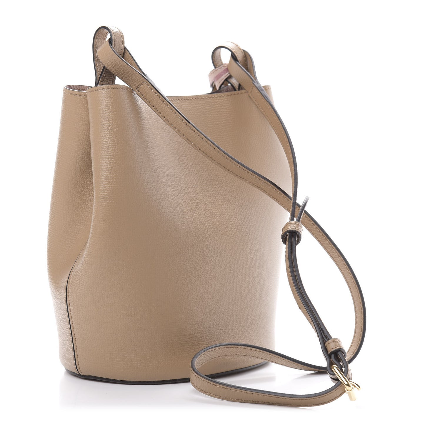 Haymarket Check Colours Small Lorne Bucket Crossbody Beige