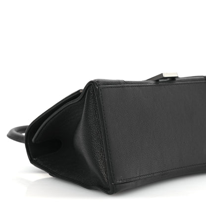 Balenciaga Grained Calfskin Small Hourglass Top Handle Bag Black 9 of 18