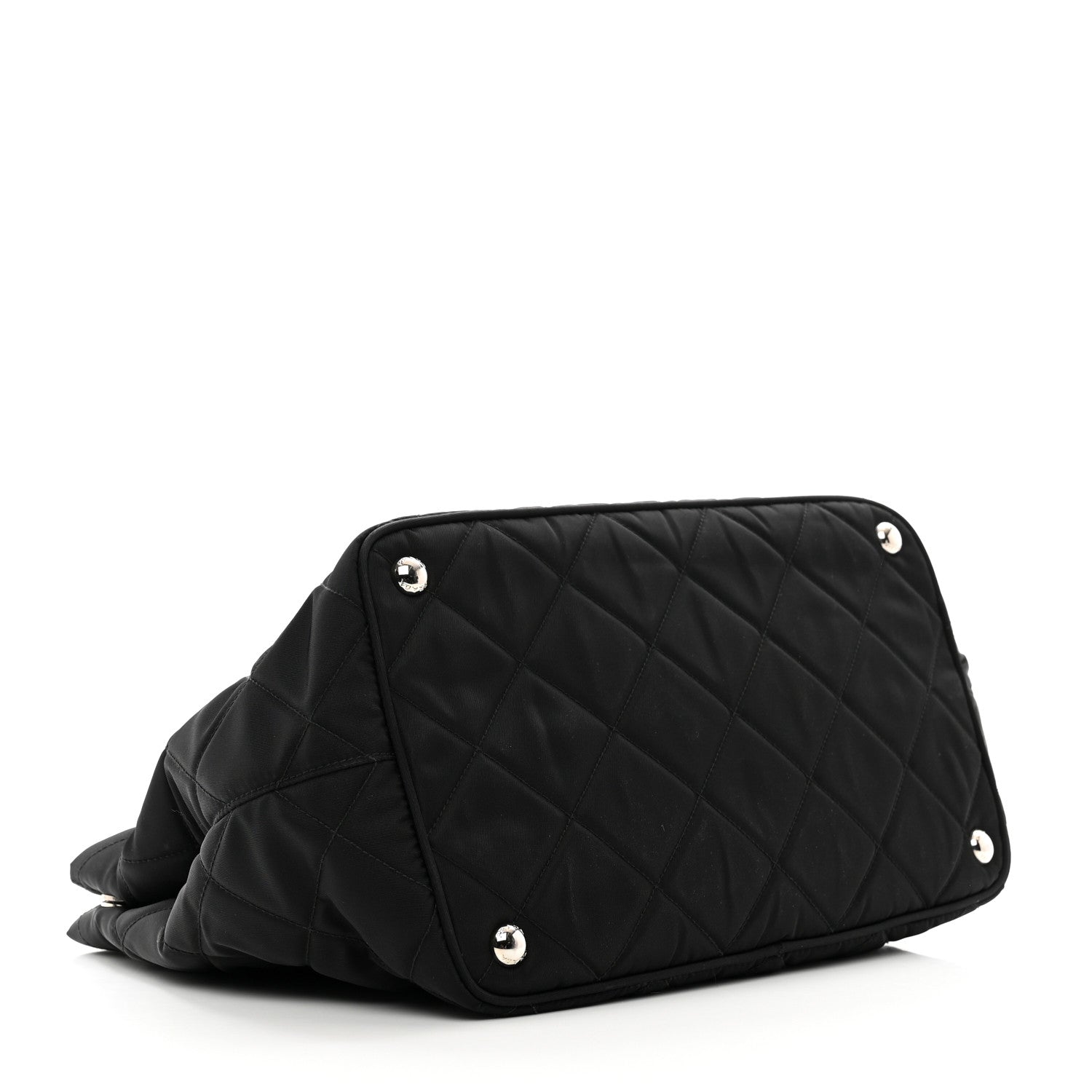 Prada Nylon Tessuto Impuntu Quilted Tote Black 4 of 9
