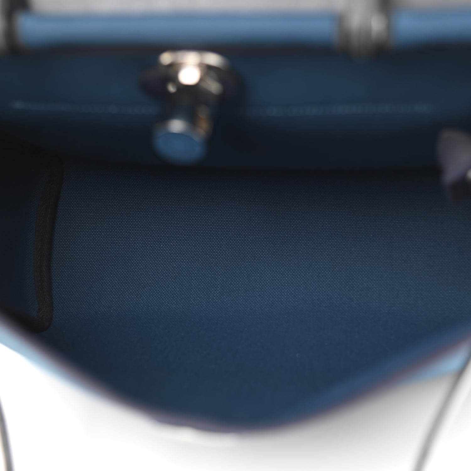 Hermes Military Toile Vache Hunter Herbag Zip PM 31 Deep Blue Indigo 6 of 18