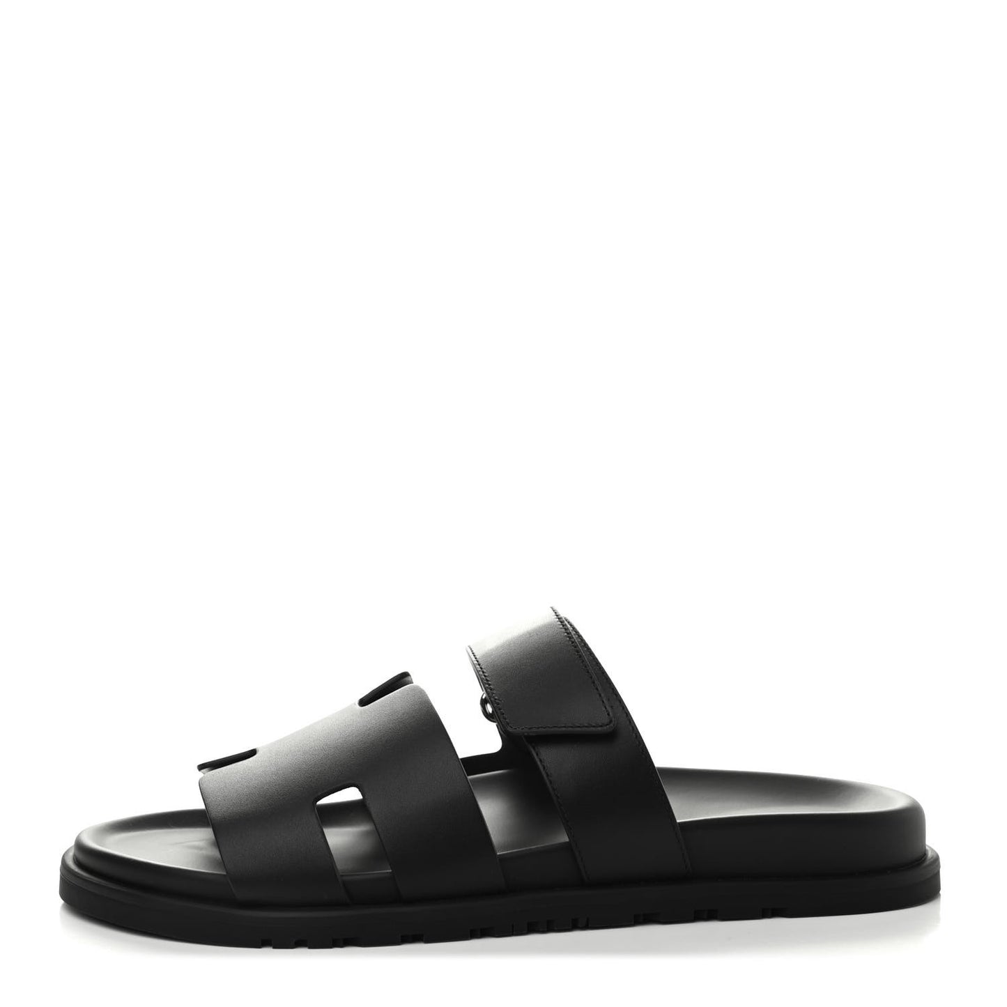 Calfskin Mens Chypre Sandals 43 Black