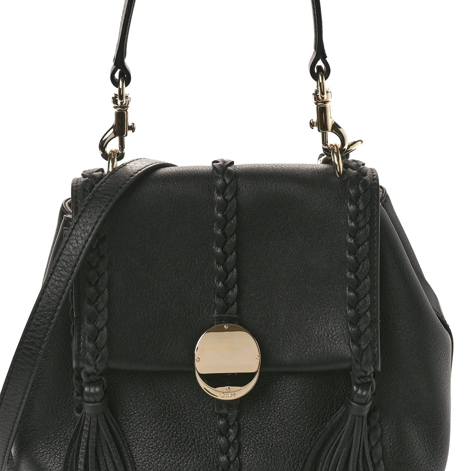 Chloe Grained Calfskin Small Penelope Soft Shoulder Bag Black 9 of 12