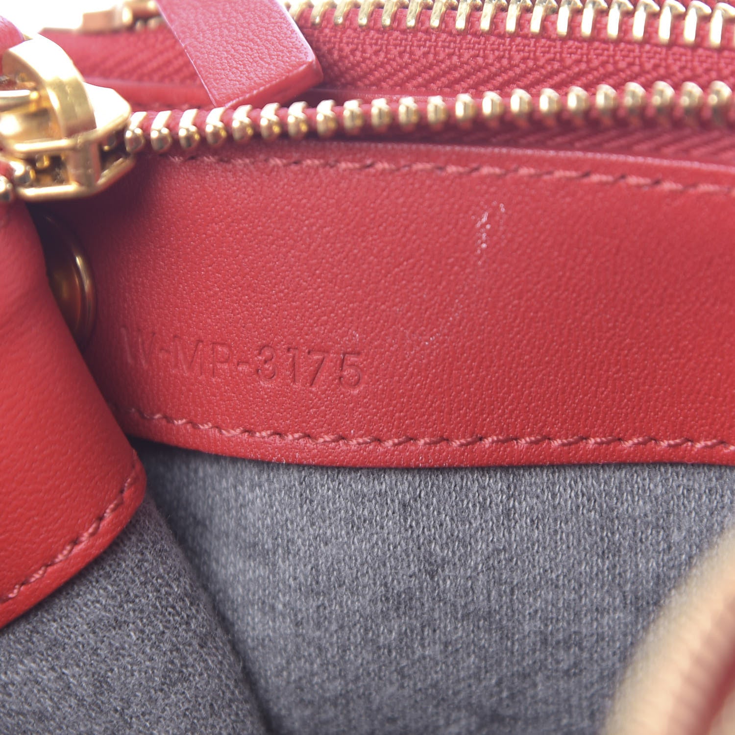 Celine Lambskin Small Trio Crossbody Bag Red 9 of 13