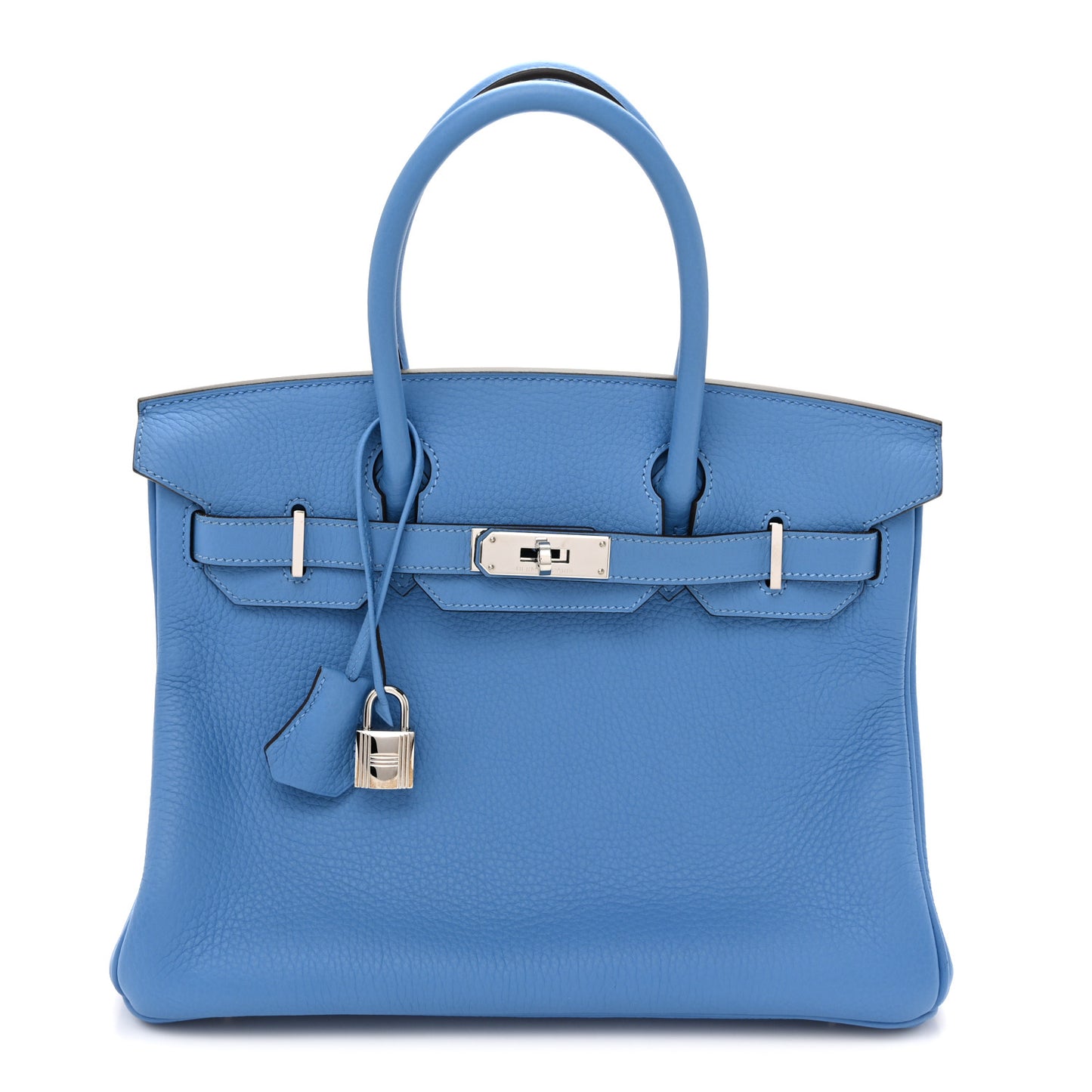 Taurillon Clemence Birkin 30 Bleu Paradis