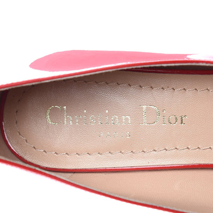 Christian Dior Patent Baby-D Ballet Pumps 38.5 Deep Red 7 of 8