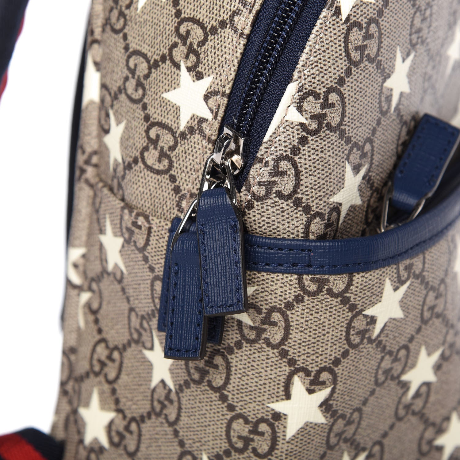 Gucci GG Supreme Monogram Stars Childrens Backpack Beige Ebony Yellow Royal 12 of 12