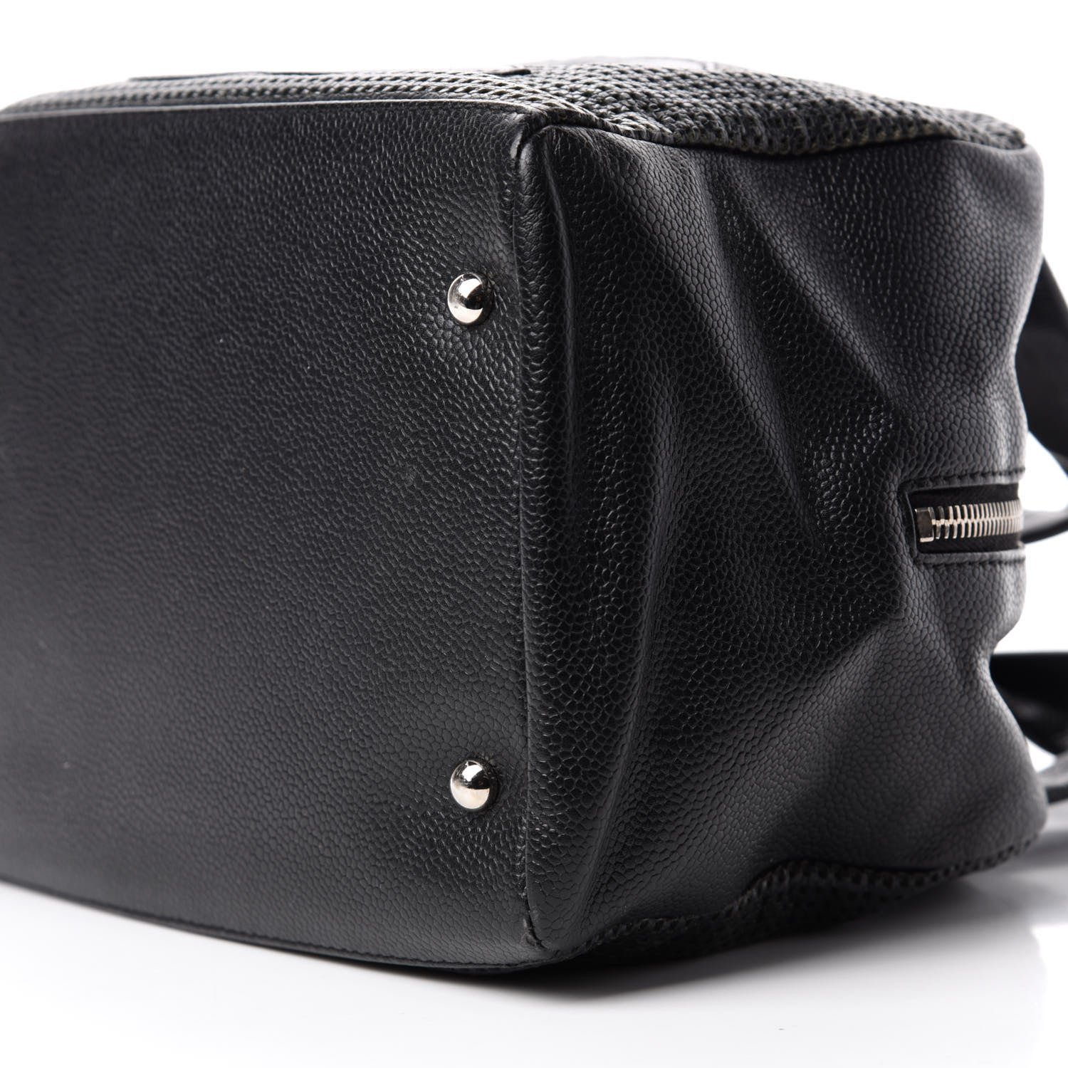 Chanel Caviar Perforated Bowler Black 7 of 10