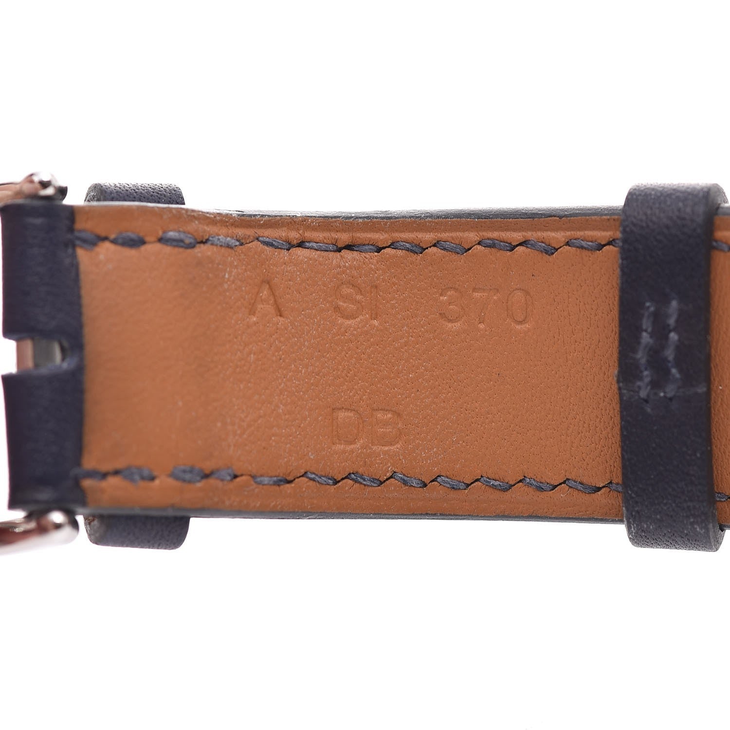 Hermes Gala 38mm Series 3 Apple Watch Eperon d’Or Bleu Marine 8 of 12