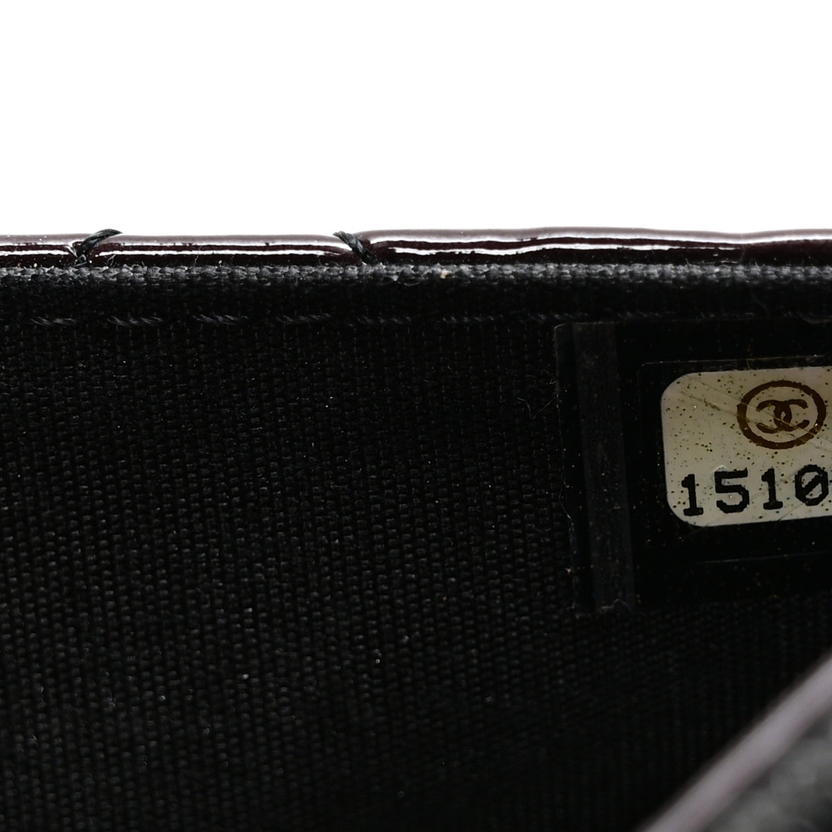 Chanel Patent Quilted Brilliant Wallet On Chain WOC Bordeaux Clair 8 of 11