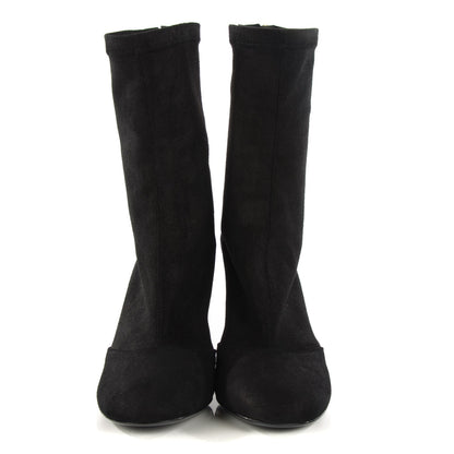 Chanel Suede Lambskin Tall Zip Boots 39 Black 2 of 8