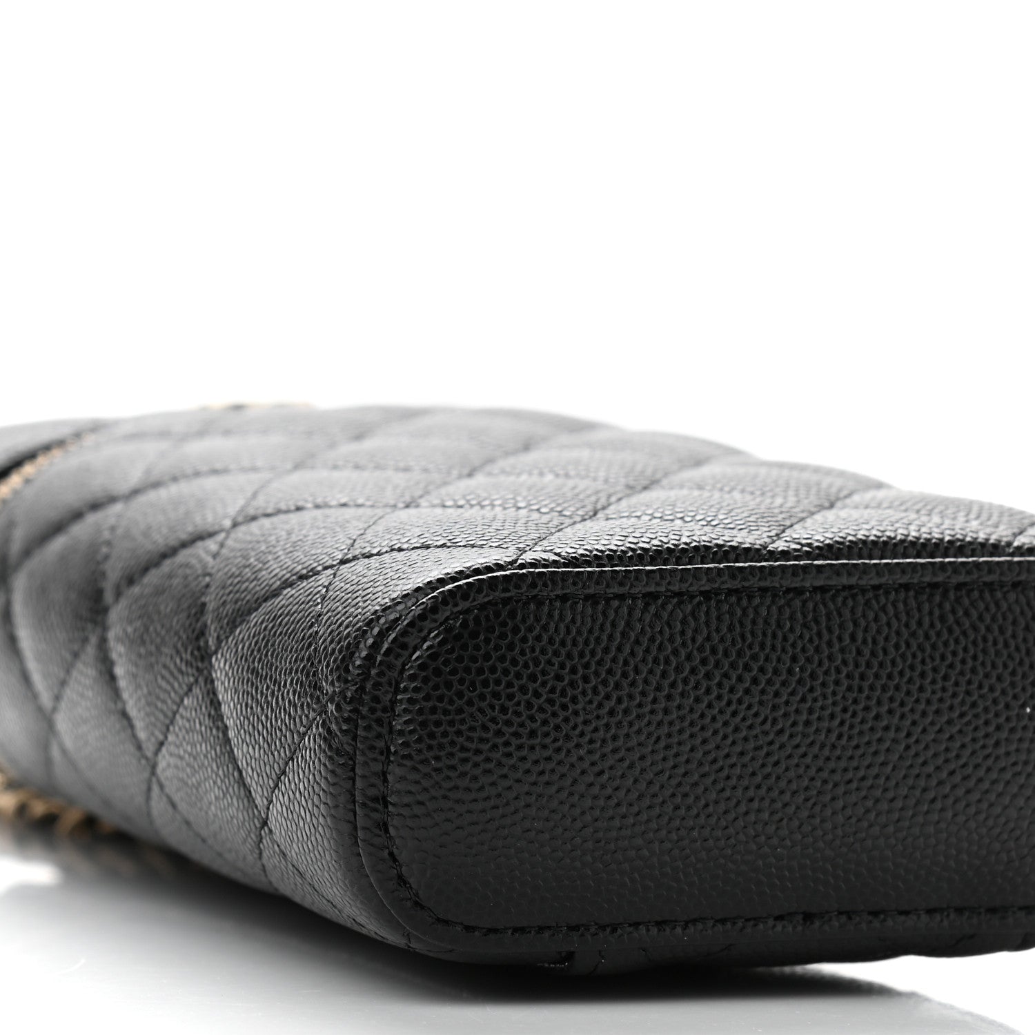 Chanel Caviar Quilted Phone Holder With Chain Black 9 of 11