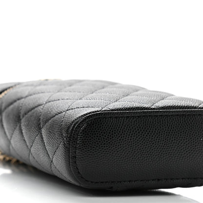 Chanel Caviar Quilted Phone Holder With Chain Black 9 of 11