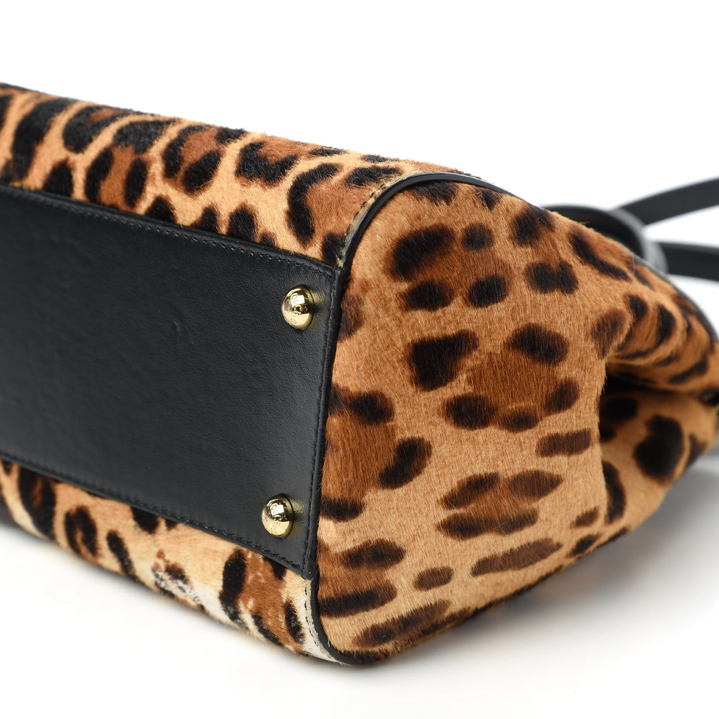 Calf Hair Leopard Print Large Miss Sicily Satchel Naturale