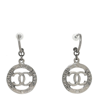 Chanel Ruthenium CC Drop Earrings 1 of 4
